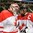GRAND FORKS, NORTH DAKOTA - APRIL 18: Canada's Stuart Skinner #30 and Tyson Jost #7 celebrate after a 3-1  preliminary round win over Slovakia at the 2016 IIHF Ice Hockey U18 World Championship. (Photo by Minas Panagiotakis/HHOF-IIHF Images)

